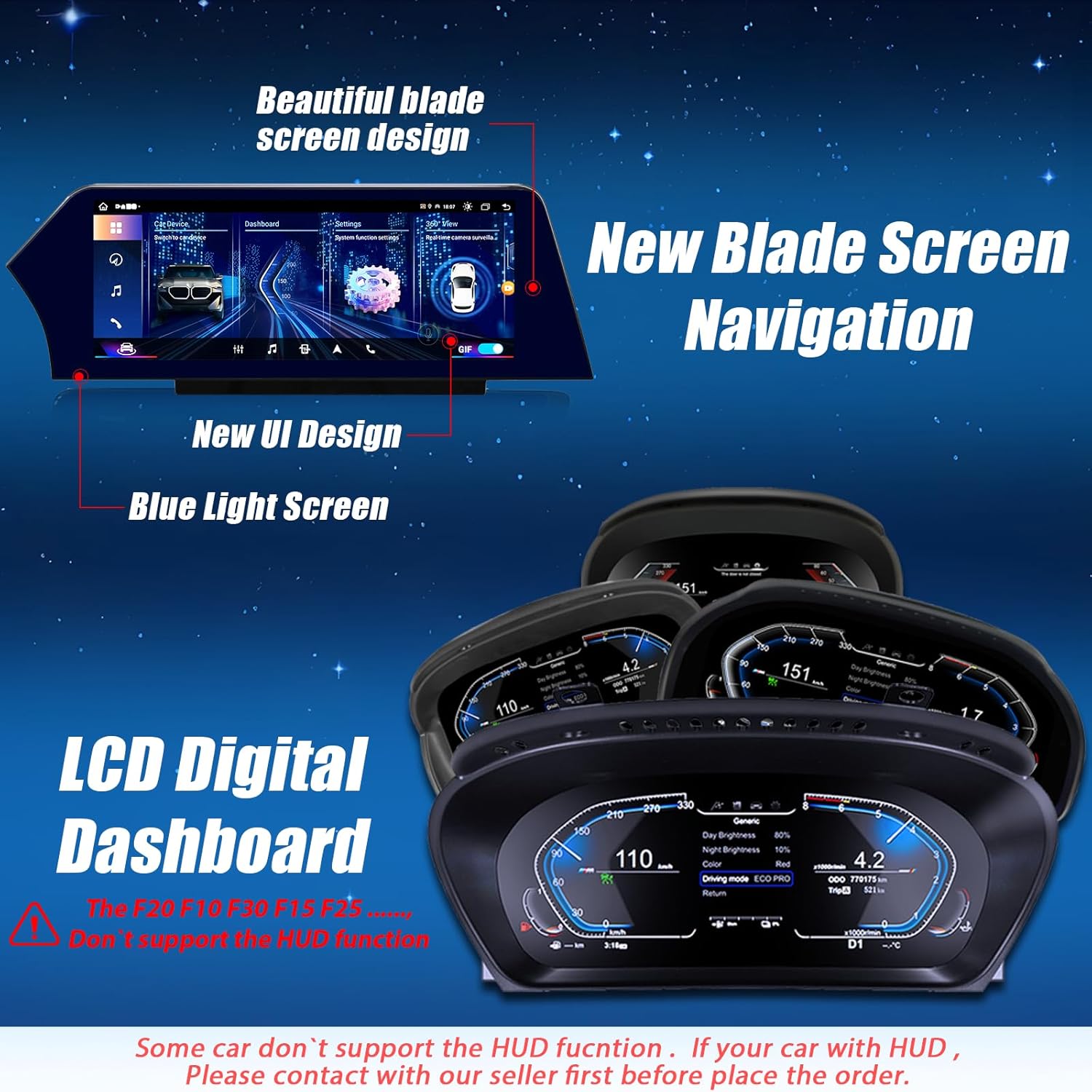 12.3-inch car Radio, Multimedia Video, Stereo, GPS Navigation Suitable for BMW X1 (NBT System) 16-17, Android 13.0 Wireless Player, CarPlay Auto Bluetooth, Original System retained,（8+128G）