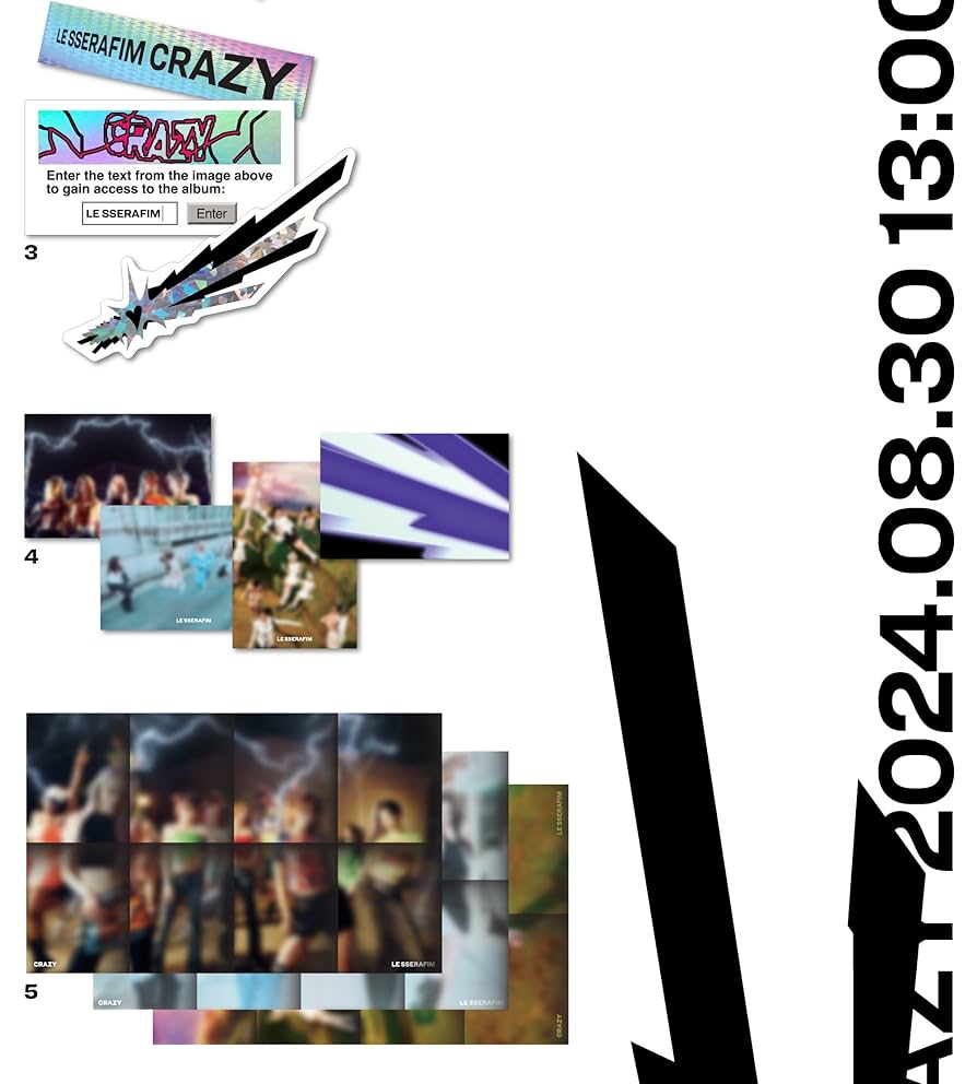 【新品未開封】LE SSERAFIM アルバム CRAZY EASY 他　32点 LE SSERAFIM - CRAZY (Limited Edition A) CD + Book