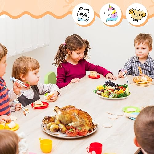 Miniatura 5 de Palillos de entrenamiento para niños y principiantes, 3 pares de palillos lindos para niños con palillos de aprendizaje para diestros o zurdos