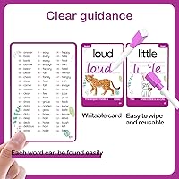 Vista 27 de WJPC 55 tarjetas, 106 tarjetas flash de alta frecuencia de primer grado, tarjetas de aprendizaje de fonética de primer grado para niños de 5, 6, 7