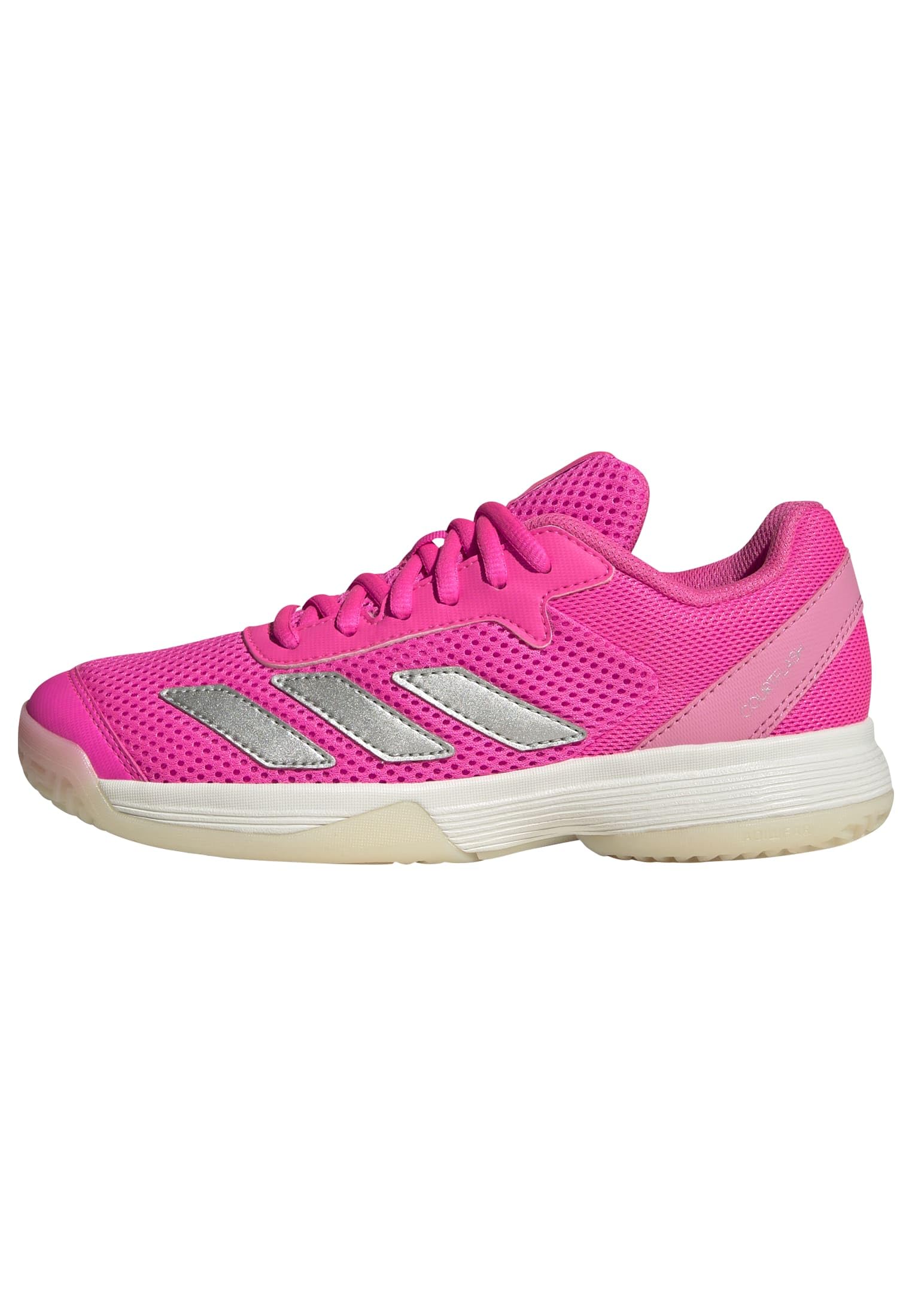 Chaussures de Tennis Courtflash Enfant adidas - Lucid Pink/Silver Metallic