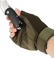 Vista 5 de Cuchillos de bolsillo plegables pequeños, cuchillo EDC pequeño con mango G10, cuchillo plegable de hoja de 1.8 pulgadas con abridor de botellas