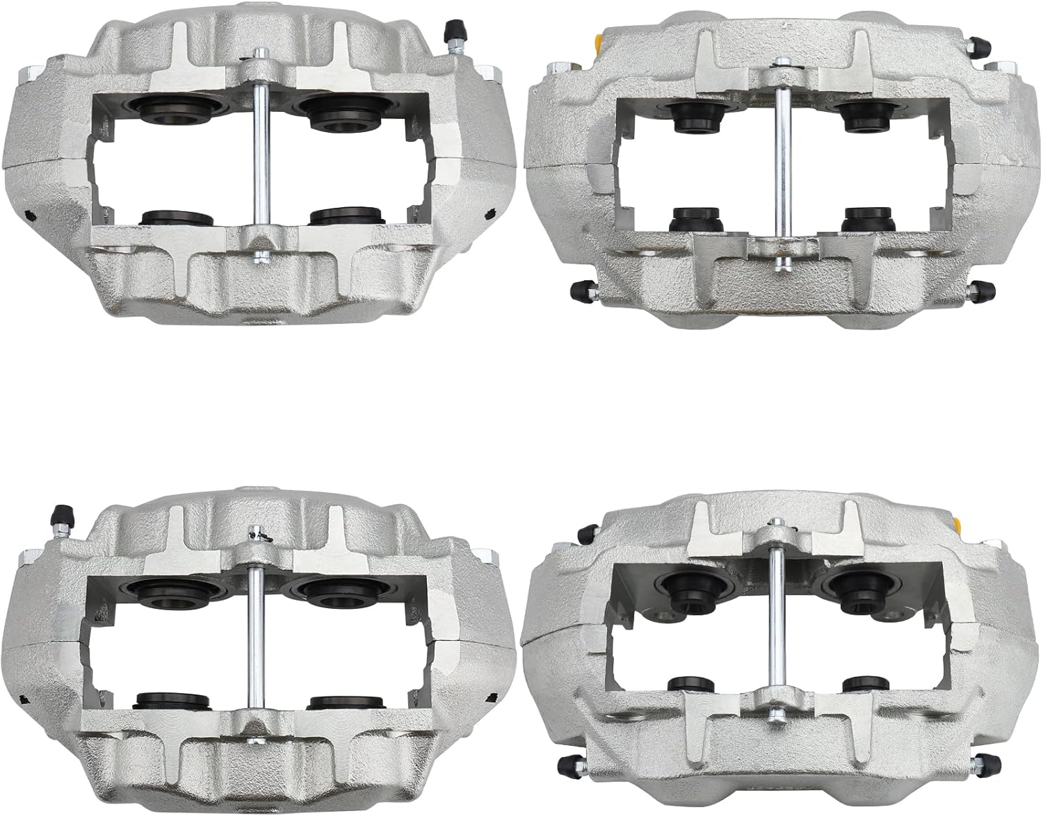 4PCS 187016+187017+187019+187020 Front & Rear Left & Right Side Brake Caliper Fit for 1965-1967 & 1969-1982 for Chevy Corvette for Chevy Corvette, Front Rear Driver & Passenger Disc Caliper