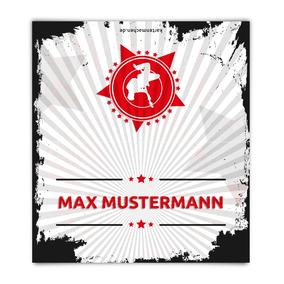 Tischkarten Geburtstag Hochzeit (100 Stück) - Rock and Roll - Platzkarten Namenskarten