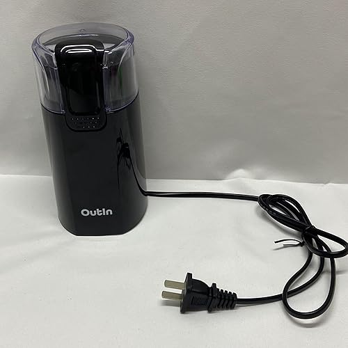Miniatura 3 de Outin - Molinillo de café eléctrico, molinillo de especias silencioso, molinillo de café de un solo toque para granos, especias y más, con cepillo