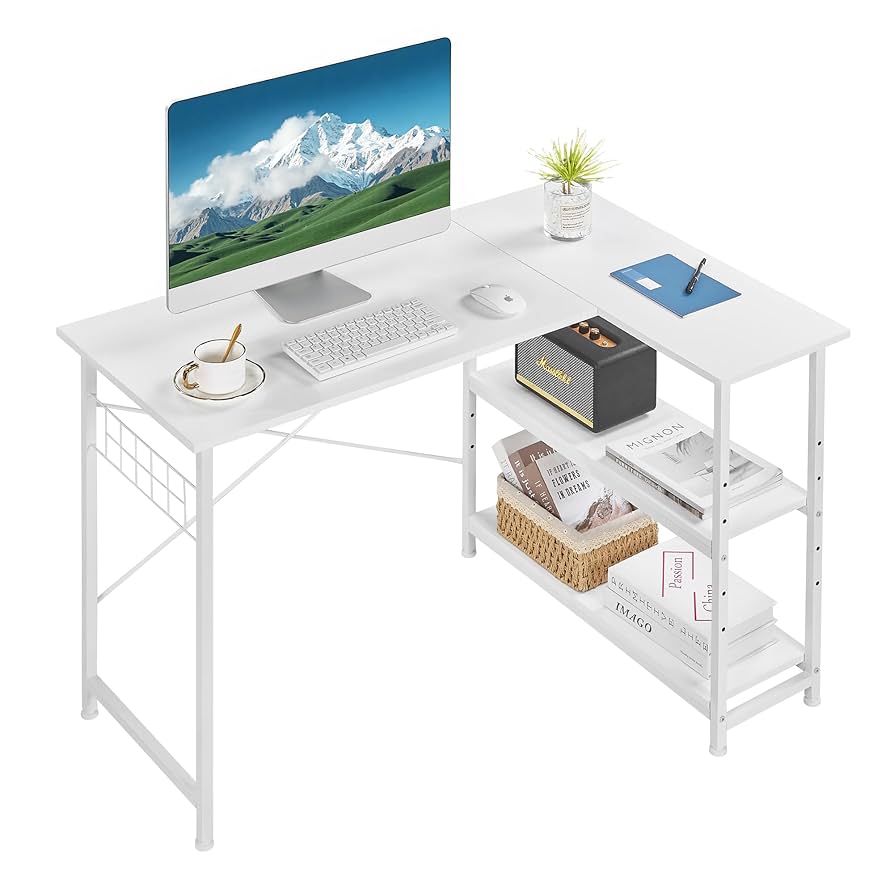 Amazon.co.jp: VECELO パソコンデスク L字デスク 幅110×奥行80×高さ Amazon.co.jp: VECELO パソコンデスク L字デスク 幅110×奥行80×高さ