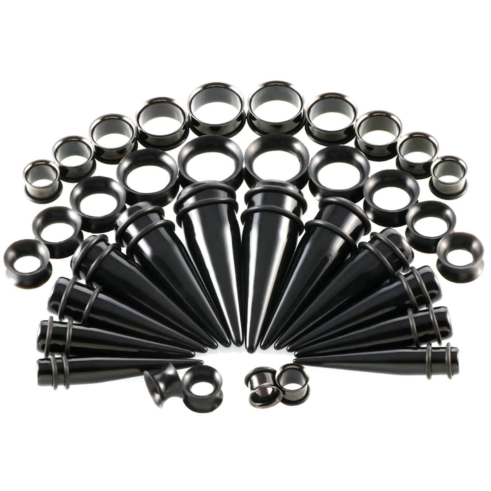 36 STK Tunnel Ohrringe Acryl, Plugs Kegel und Reifen Ohr Plug Tunnel
