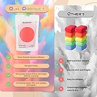 Vista 6 de Arcilla de espuma de secado al aire marrón claro de 3.53 oz, arcilla modelo mágico de bricolaje para niños, arcillas suaves coloridas