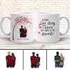 Beauty Personalized Couple Mug,Couple Anniversary Date Personalized Mug Gifts for Her,for Him Gifts for Couples,Birthday Anniversary Wedding Valentine Day Gifts Customized 11-15oz Coffee Mugs