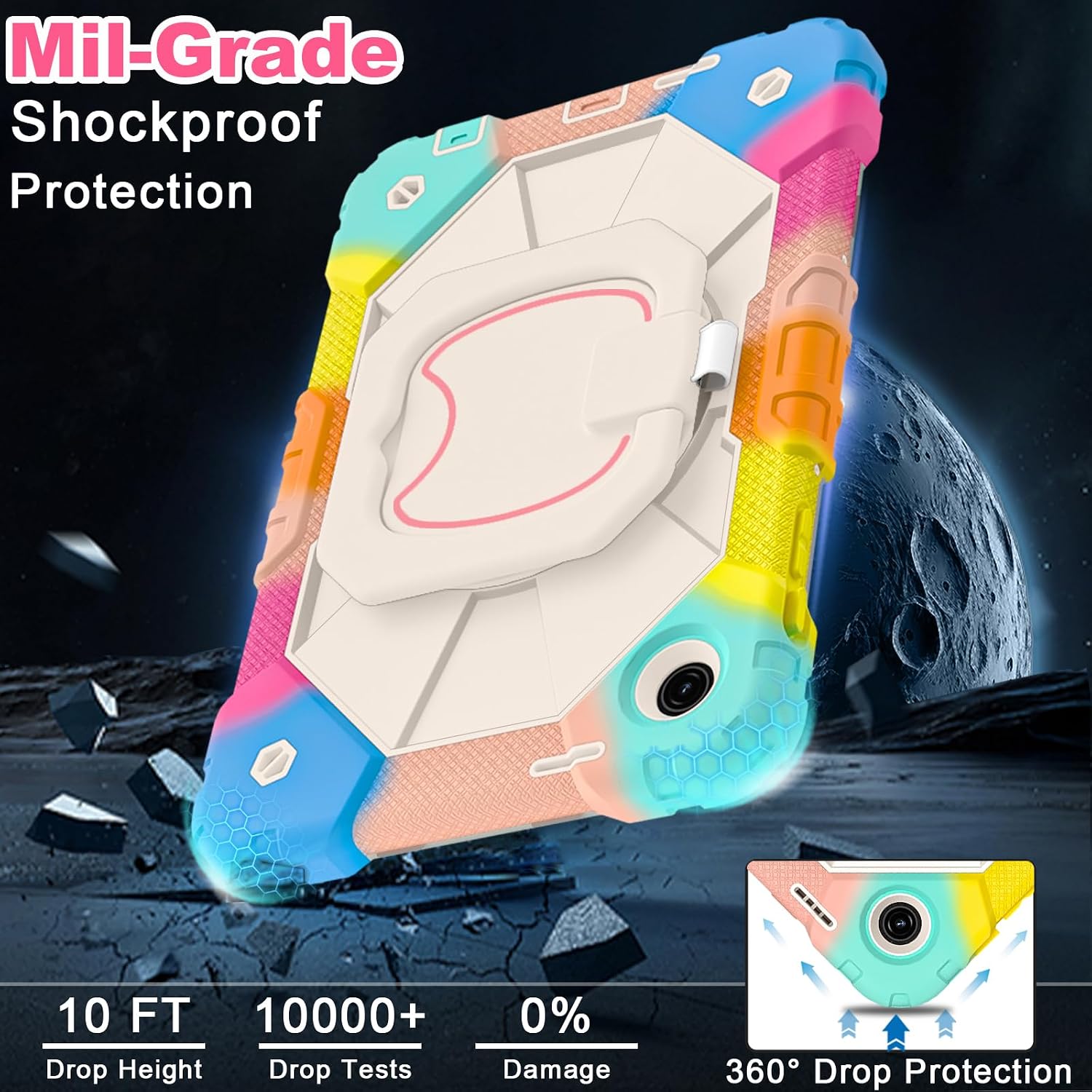 WESOROL Case for T-Mobile Revvl Tab 2 10.1 inch Shockproof Cover 2025 image 4