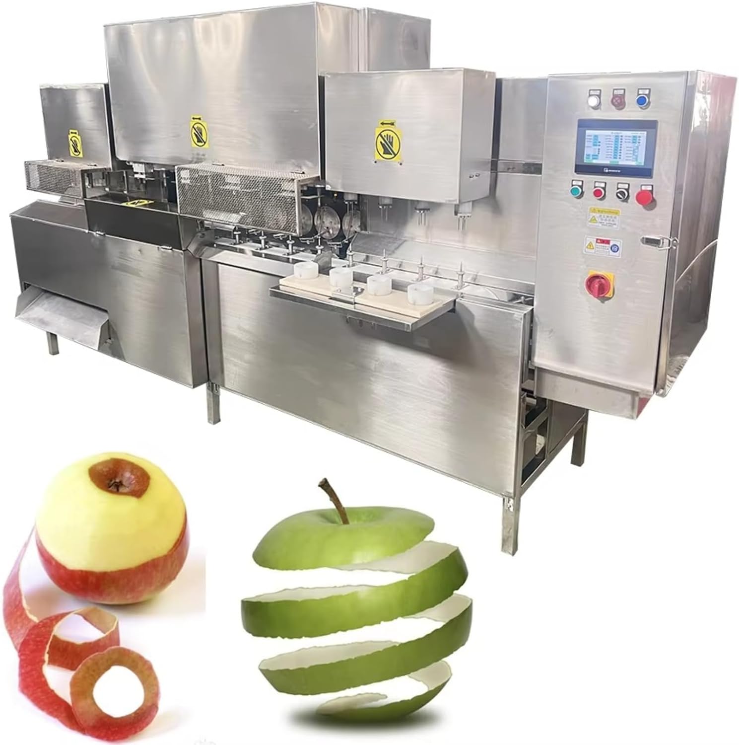 Automatic Continuous Fruit Peeling & Sorting Machine, Heavy Duty Peeler Processor for Mango Pineapple Papaya Large Scale Food Processing Plant Equipment