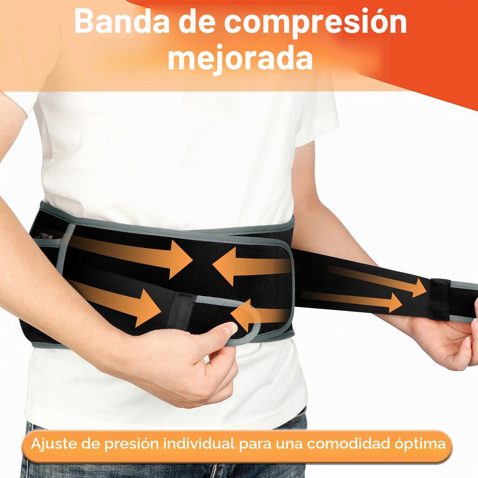 Comfytemp Almohadilla Eléctrica Lumbar, Esterilla Electrica Para La Cintura Con 3 Modos De Calefacción Rápida Y Masaje, Manta Electrica para la Zona Lumbar y Abdominal, Para Aliviar El Dolor