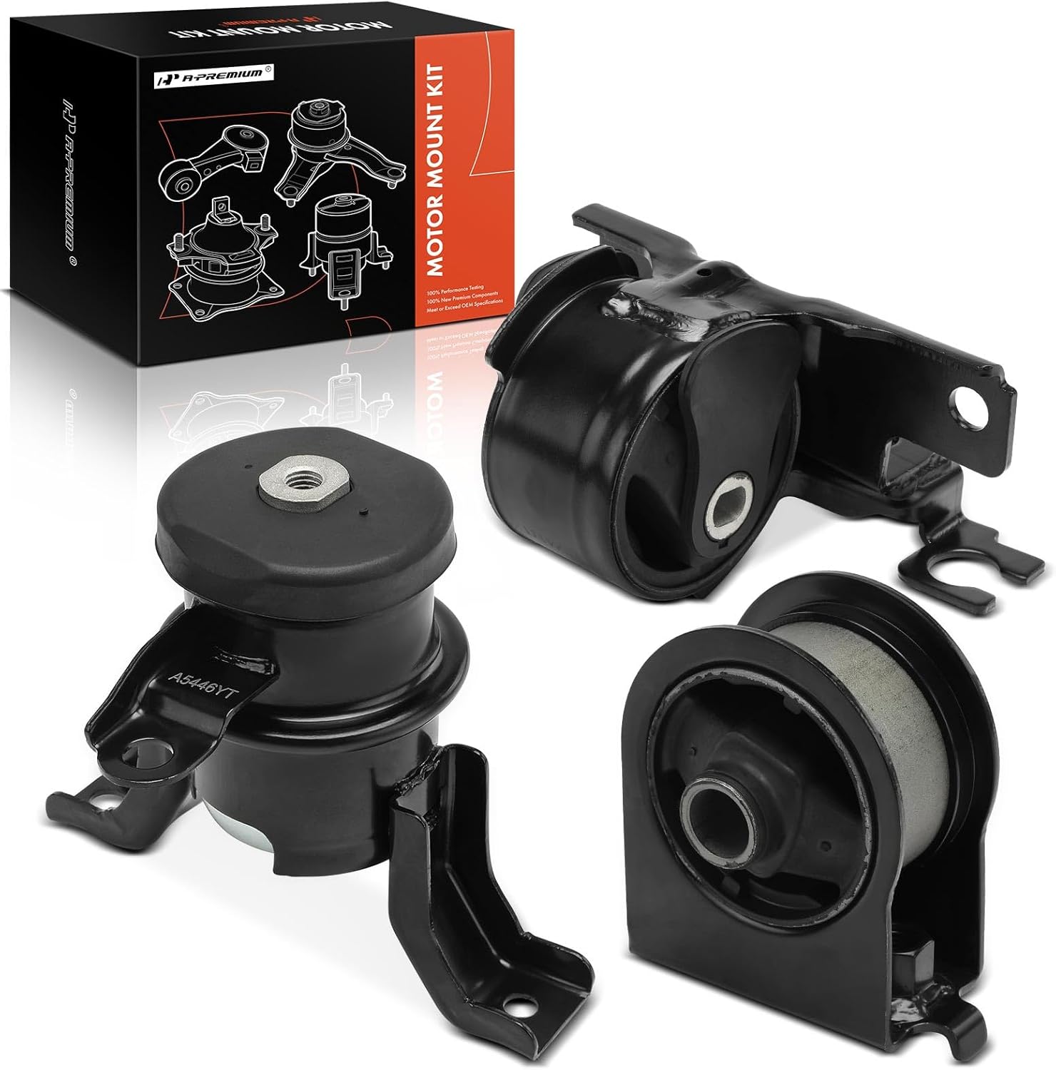 A-Premium Engine Motor Mount and Transmission Mount Kit Compatible with Ford Escape 2005-2012 & Mazda Tribute 2005-2006/2008-2011 & Mercury Mariner 2005-2011, 2.3L 2.5L 3.0L, 3-PC Set