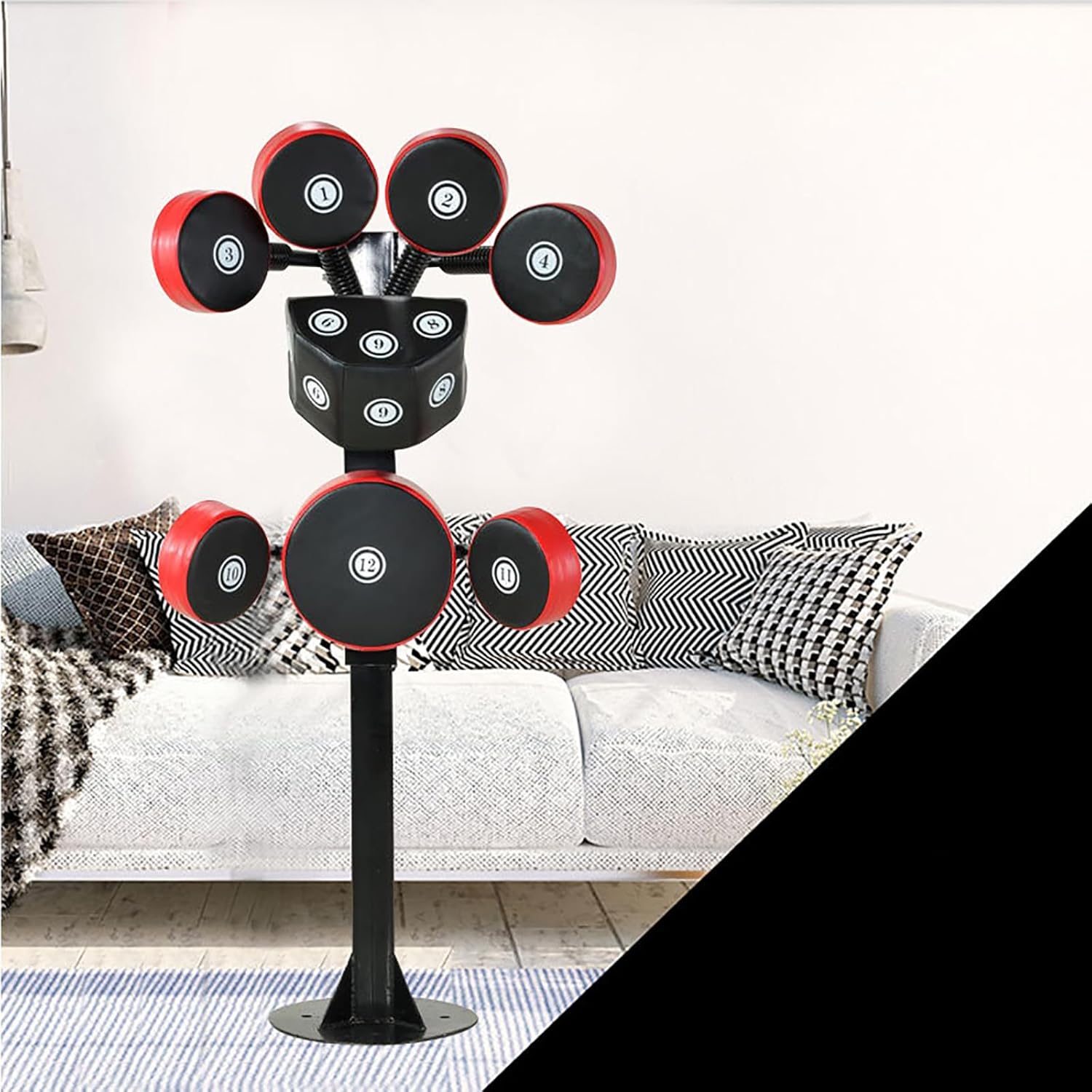 Free Standing Boxing Punching Bag Stand, Multi Target Freestanding Punch Pads with 12 Target Pads and Kick Pad, Boxing Set for Home Gym for Men Women