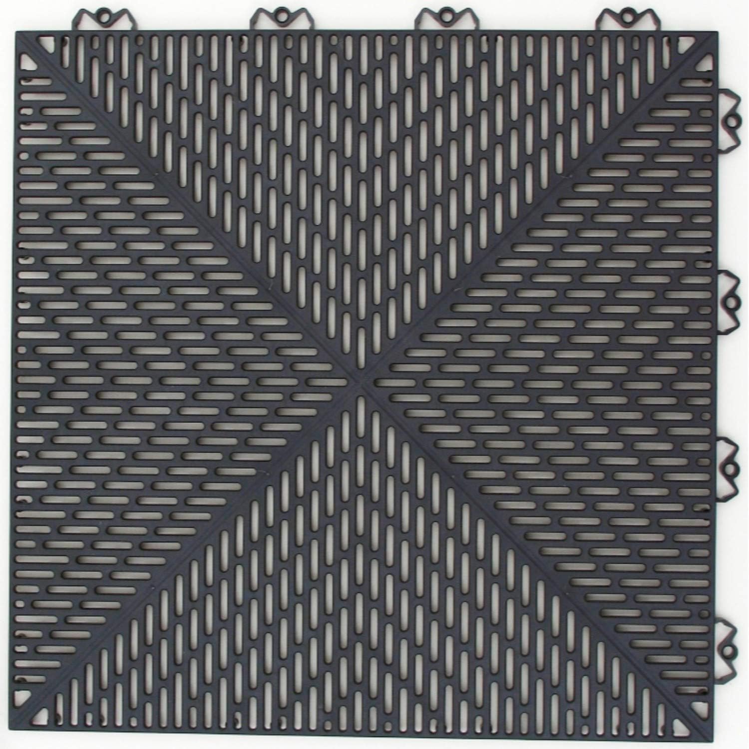 Exclusive Discount 90% Price Mats Inc. Bergo Unique Floor Tiles, 14.9 x 14.9, Graphite Super Big Clearance! Mats Inc. Bergo Unique Floor Tiles, 14.9 x 14.9, Graphite
