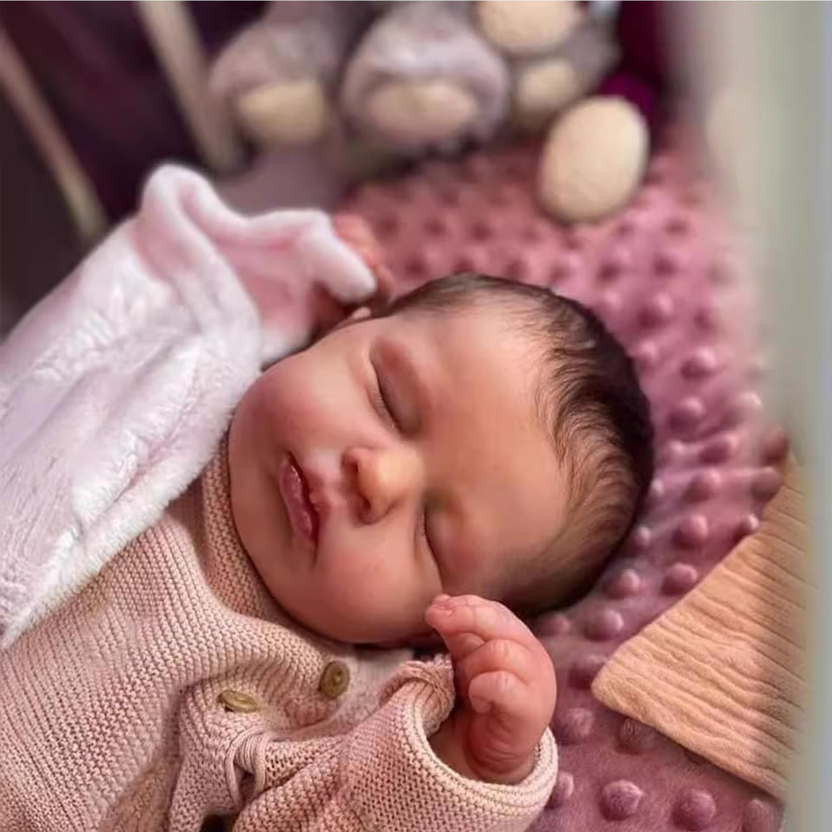 Reborn Babypuppen Mädchen 20 Zoll Handgemachte Babys Lebensechte Weicher Stoffkörper Sie Sieht aus und fühlt Sich genau wie EIN echtes Baby