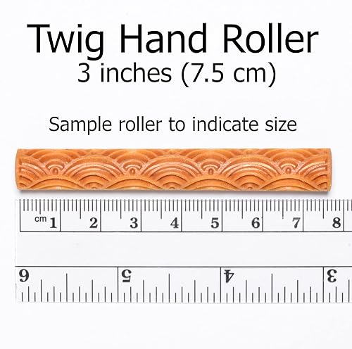 Miniatura 8 de MKM Pottery Tools Rodillos de ramita de madera para arcilla (Tw-33 Winter Woods)
