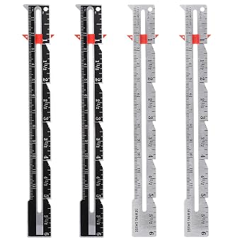 4PCS Sewing Gauge Ruler,Adjustable Sewing Gauge