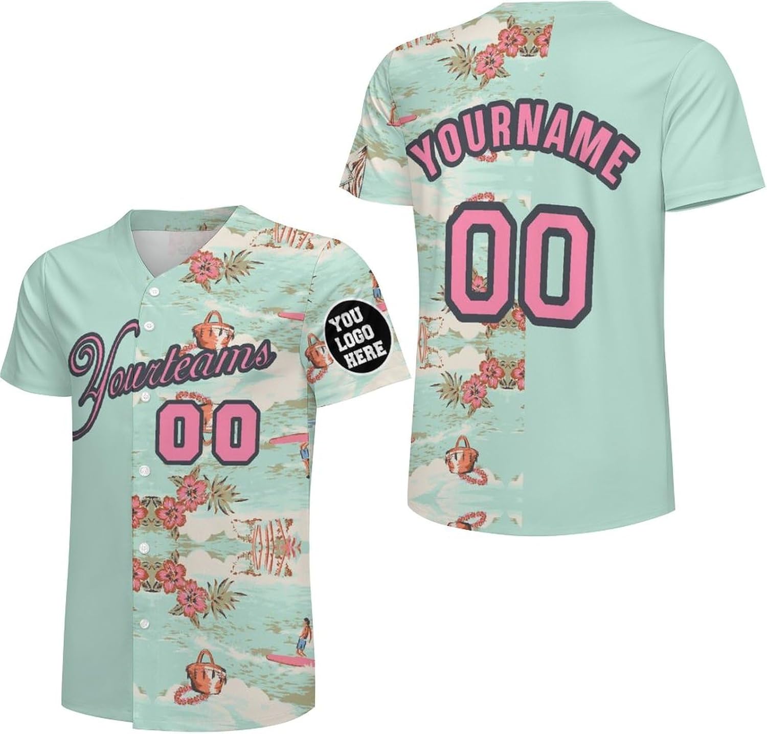 Custom Baseball Jersey Sports Shirts Personalized Team Name Number Baseball Jersey Shirts for Men Women