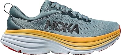 HOKA ONE ONE Hoka Bondi 8 Mens Running Shoes, Goblin Blue/Mountain Spring, US Size 10.5