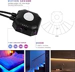 Motion Sensor Strip Bed Lights Under Bed Lights USB 5V Motion Activated Bed Light 9.84FT Sensor LED Night Lights for Bed,Cabinet,Bedroom