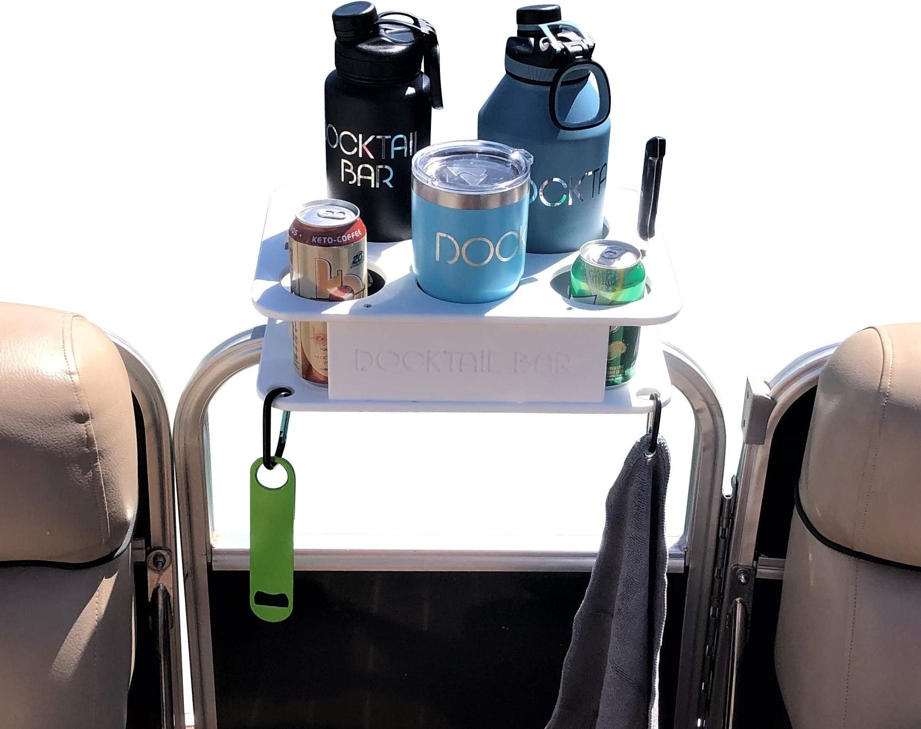 Docktail Jr Boat Cup Holder Caddy Organizer Includes Rod