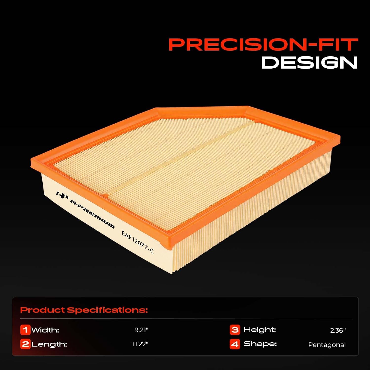 A-Premium Engine Air Filter Compatible with Volvo Models