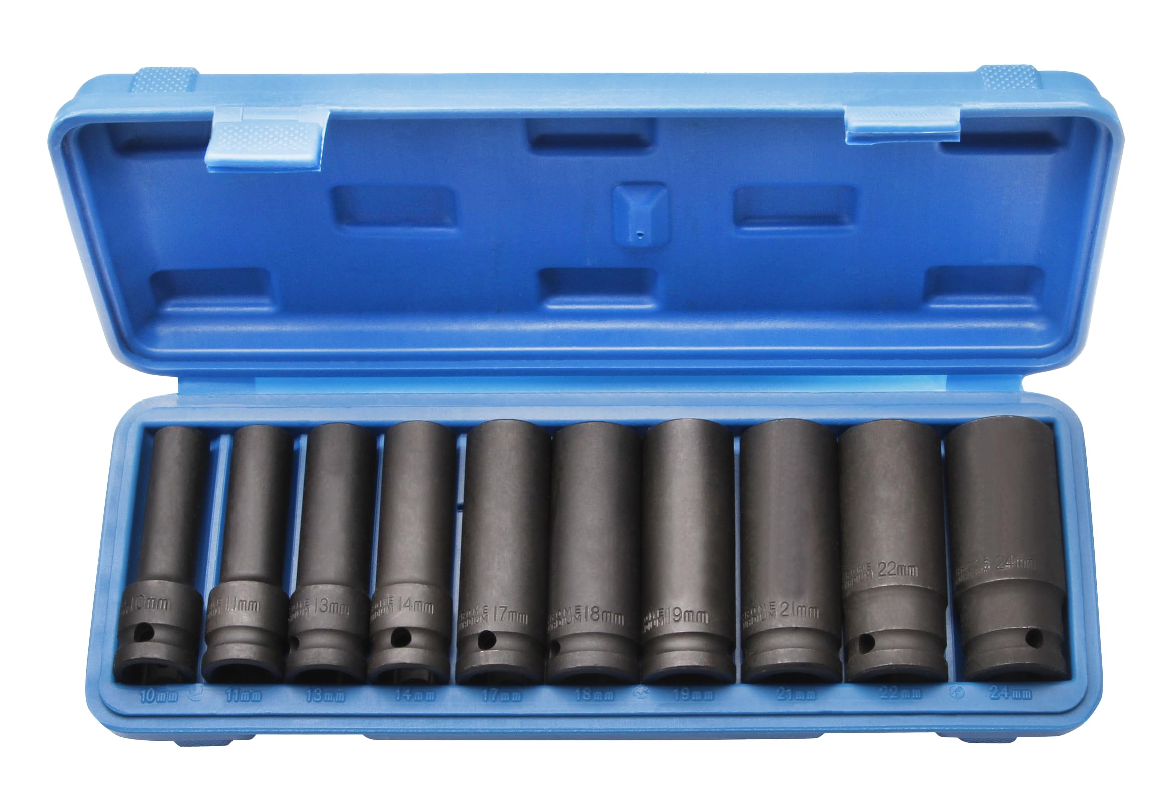 Otger Lensker 10-teiliger Nuss-Satz 1/2 Zoll – 10,11,13,14,17,18,19,21,22,24 Mm, Für Schlagschrauber