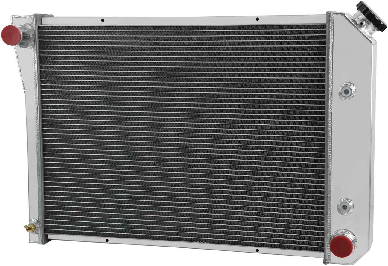4 Row Core Aluminum Radiator+Shroud Fan for 1973-1974 Chevrolet Nova/Olds Omega V8