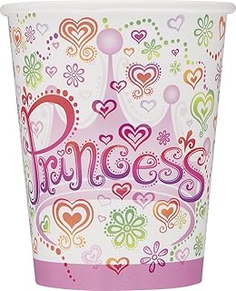 Set of 8 Princess Diva 9 Oz Cups