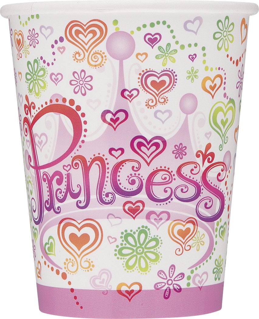 Unique Party Lot de 8 gobelets en Papier Gamme Princess Diva 266 ML