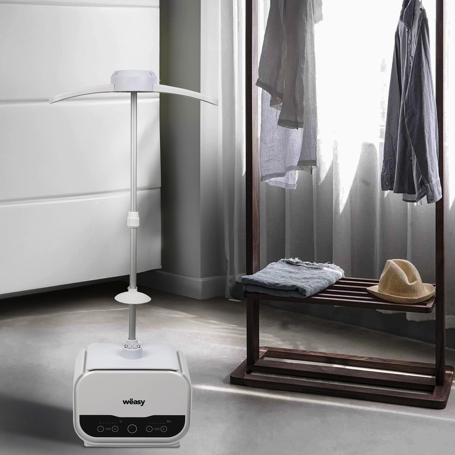 Sistema automatico 2 in 1 per la stiratura di camicie e pantaloni IRO330, asciugatura e stiratura, 5 livelli di temperatura, timer programmabile
