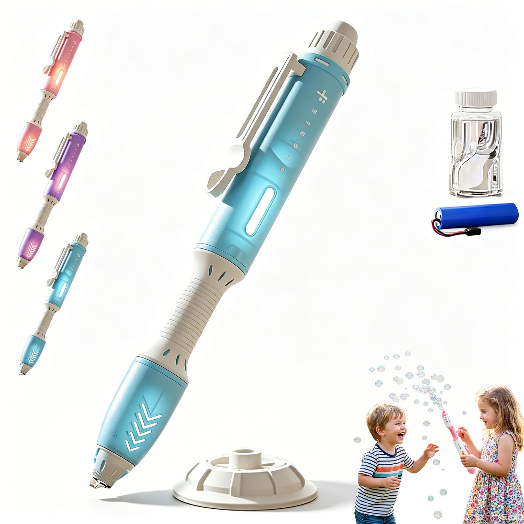 2027 New Magic Bubble Blaster Pen, Fun Pen-Shaped Design, Durable Automatic Bubble Wand for Kids, Perfect For Indoor & Outdoor Entertainment (1PC-A)