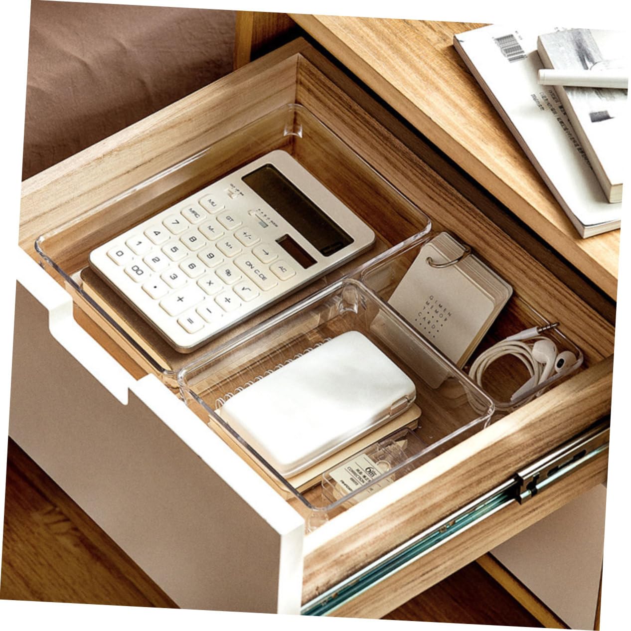 Alipis 6pièces Boîtes De Rangement Multifonctionnelles Transparentes Pour Ustensiles De Cuisine Et Objets Divers Organisateur Pratique Pour Maison