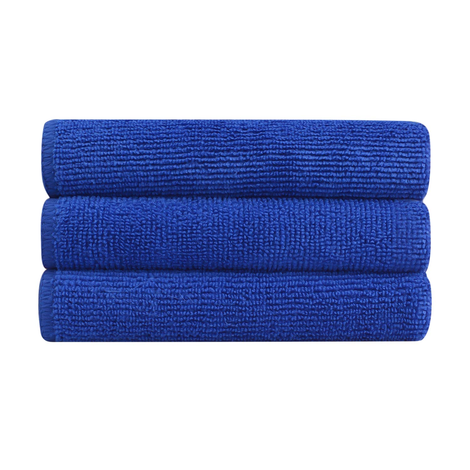 Bathla Spic & Span Multi Purpose Micro Fiber Cleaning Cloth - 340 GSM: 30cmx30cm (Pack of 3 - Dark Blue)