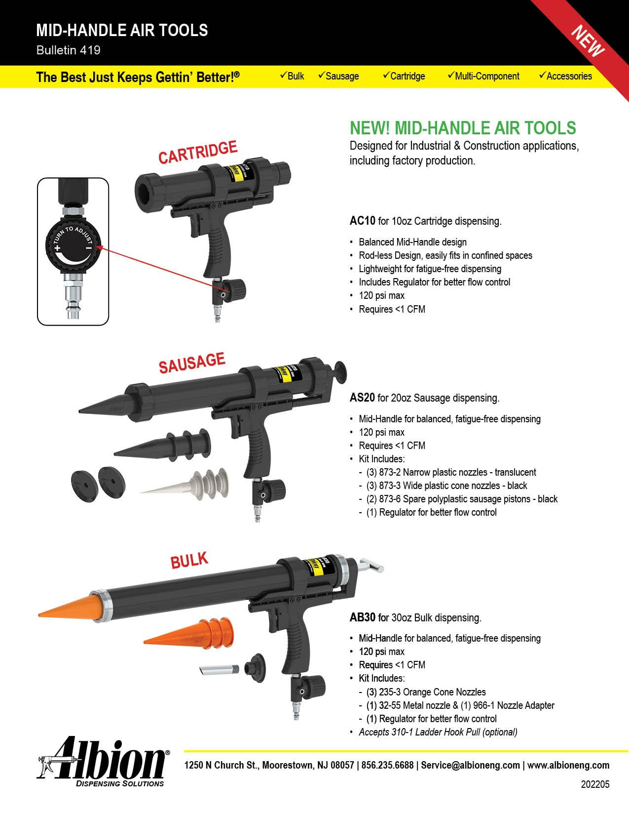 Snapklik.com : Albion Engineering AS20 Mid-Handle Air-Powered Aluminum ...