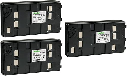 Kastar Paquete de 3 baterías de repuesto para Panasonic PV-10 PV-10B PV-10PX PV-14 PV-17 PV-18 PV-19 PV-20 PV-21 PV-22 PV-31 PV-32 PV-332 PV-333
