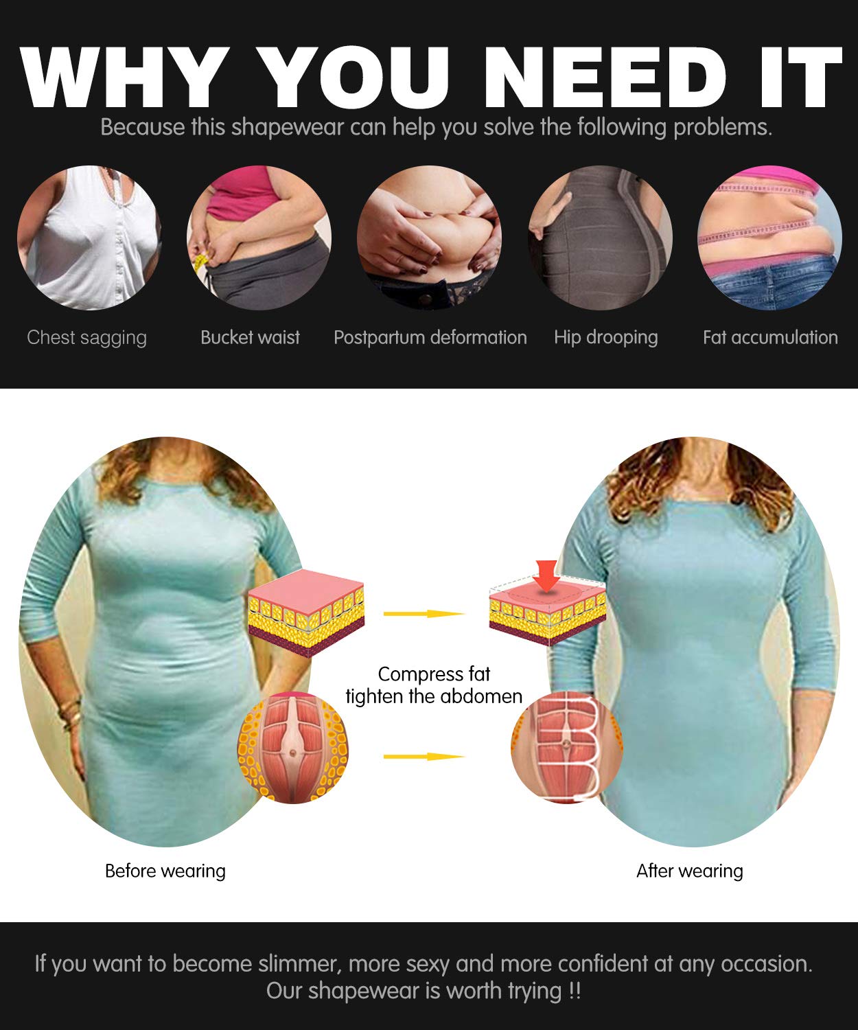 Fajas Reductoras Mujer Body Reductor Colombianas Moldeadora Shapewear Control de Abdomen Bodysuit Posparto Pantalón Corsé Body Shaper