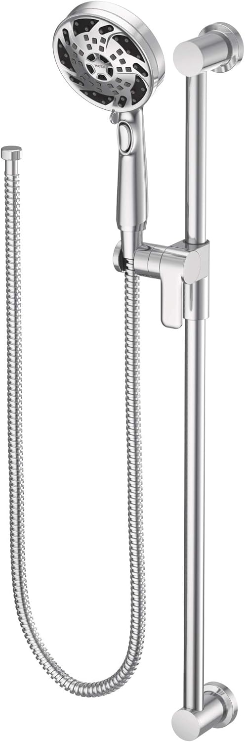 Buy 1 get 1 🔥 Moen 3670EP 5-Function Massaging Handshower with Toggle Pause, Includes 30-Inch Slide Bar and 69-Inch Hose, Chrome New Arrivals Moen 3670EP 5-Function Massaging Handshower with Toggle Pause, Includes 30-Inch Slide Bar and 69-Inch Hose, Chrome