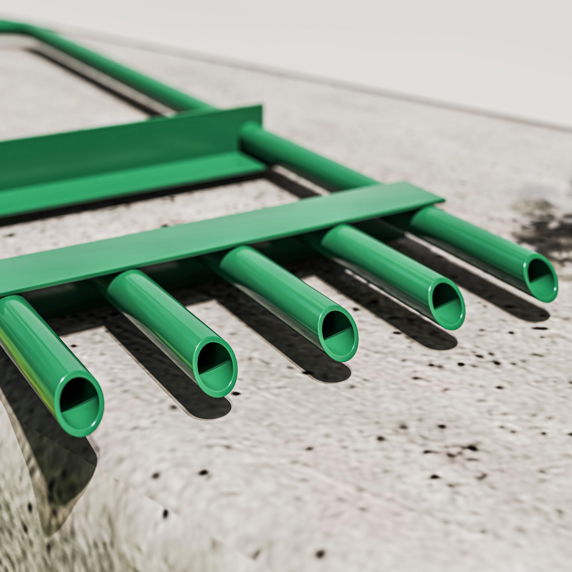 Outsunny Aireador de Césped Manual con 5 Púas Huecas y Mango Antideslizante, Herramienta de Perforación para Césped, Ideal para Cuidado de Jardines y Patios, Verde Oscuro