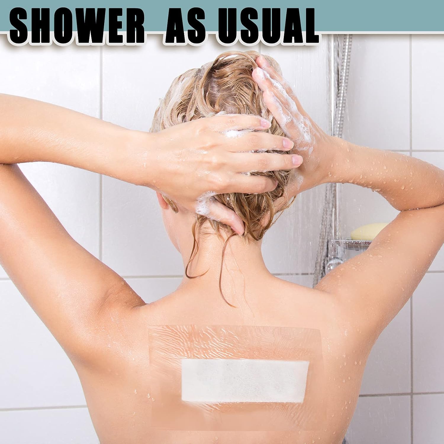 Nuanchu 50 Pcs Tattoo Aftercare Bandage Waterproof Transparent Film Dressing Shower Waterproof Patch Stretch Adhesive Wound Bandage Tape Tattoo Film Wrap