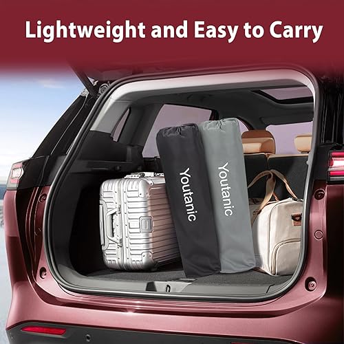 Miniatura 8 de Silla de campamento de gran tamaño, sillas de camping plegables portátiles con bolsillo lateral, portavasos y bolsa de transporte, sillas de