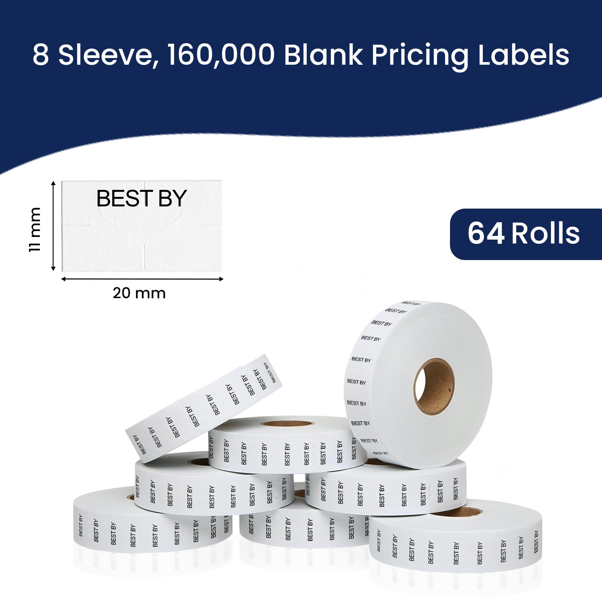 Best by Labels for Monarch 1131 Pistolet de tarification – 8 manches, 160 000 étiquettes de prix