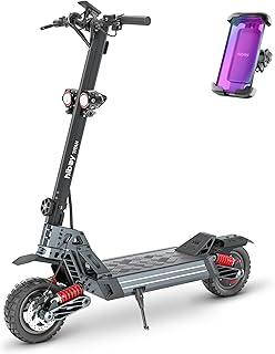 Hiboy Titan Electric Scooter, 1200W Motor, Long Range | Up to 46 miles range, 25 MPH speed, 10" all-terrain tires, dual hydraulic brakes, dual suspension