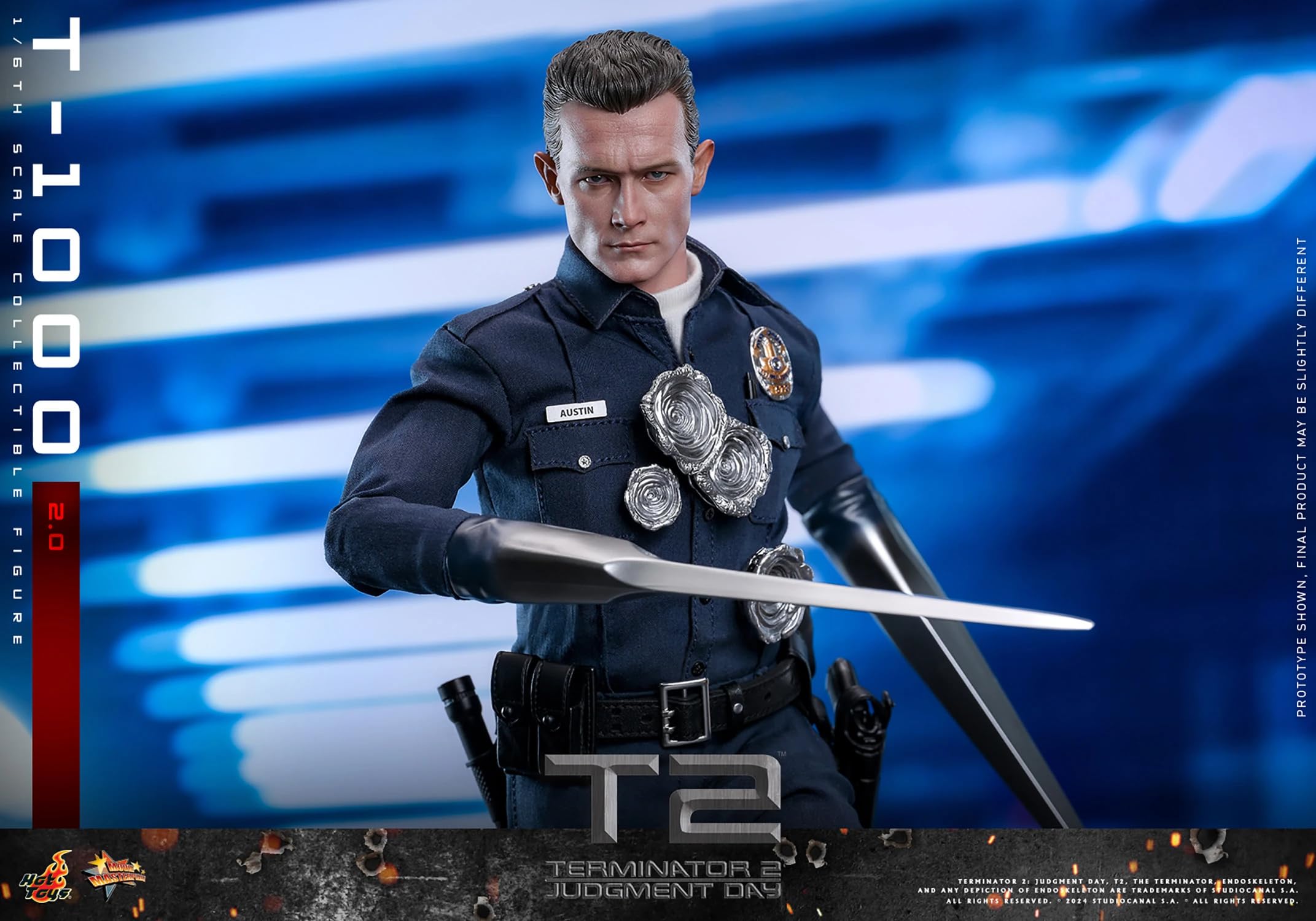 Amazon.co.jp: Hot Toys ターミネーター2:審判の日 T-1000 (2.0) 1/6