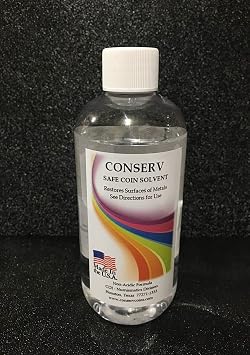 Conserv Safe Coin Solvent - 8 Ounce Bottle