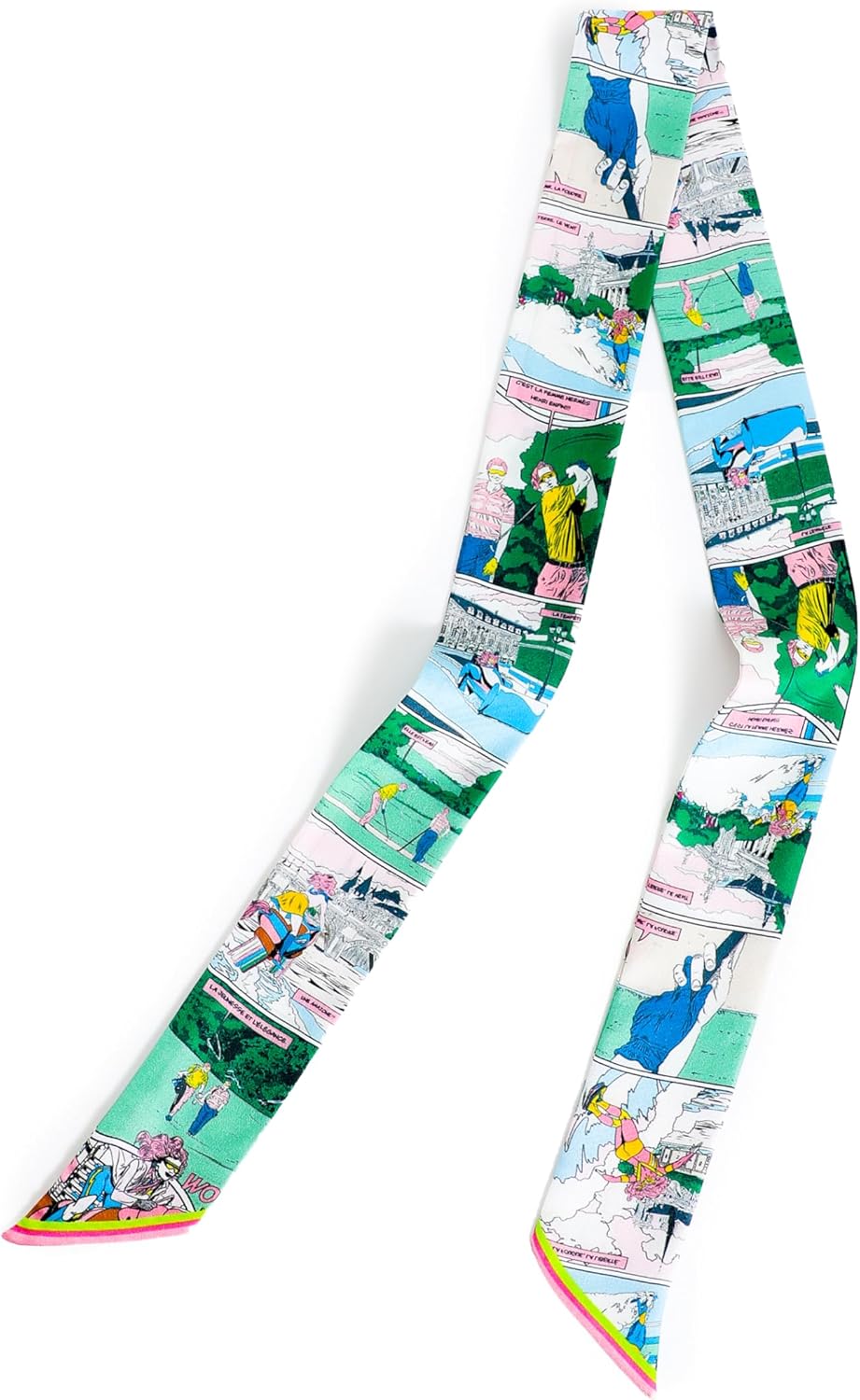 100% Mulberry Silk Scarf 1.97"X47.2" Head Hair Ribbon Handbag Scarf for Purse Headband for Women