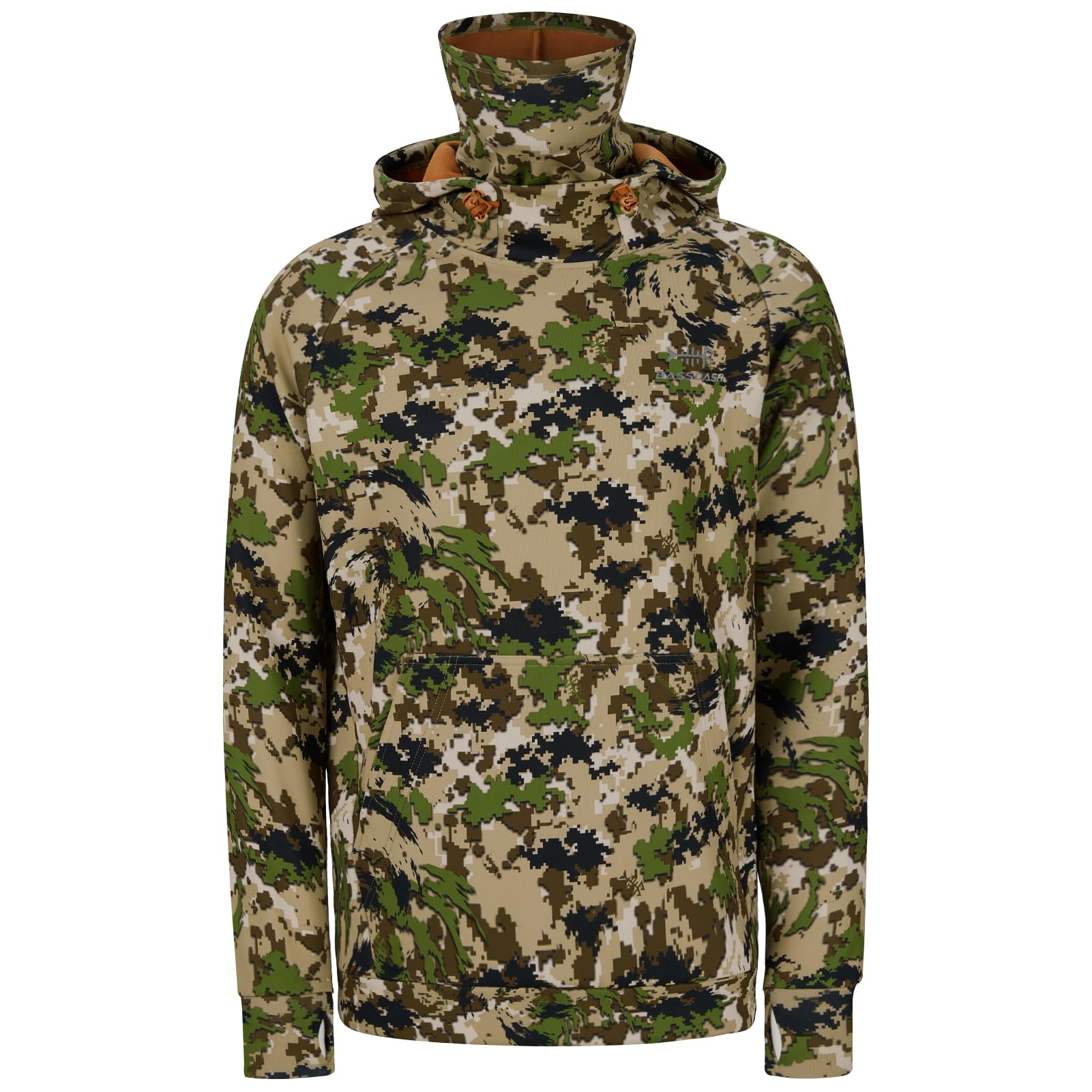 Bassdash Herren Fleece Hoodie Warmer Pullover Kapuzenpullover mit Schlauchschal Wasserdicht Jagd Angeln Sweatshirt FS18M