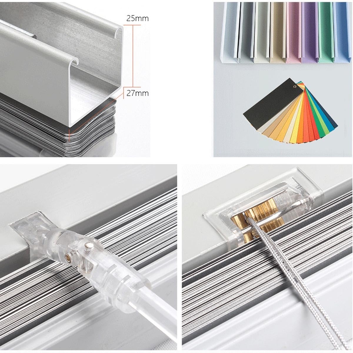 Motorized Zebra Blinds Power Adapter, Remote Control Compatible, AC Wall Charger with Micro USB Cable, Black