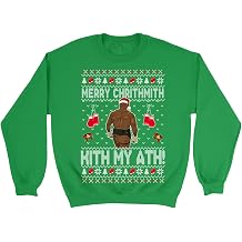 Merry Chrithmith Kith My Ath Butt Ugly Christmas Unisex Crewneck Sweatshirt